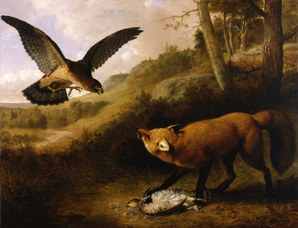 Disputed Game by Томас Хьюз Хинкли, 1850 — digital art print download