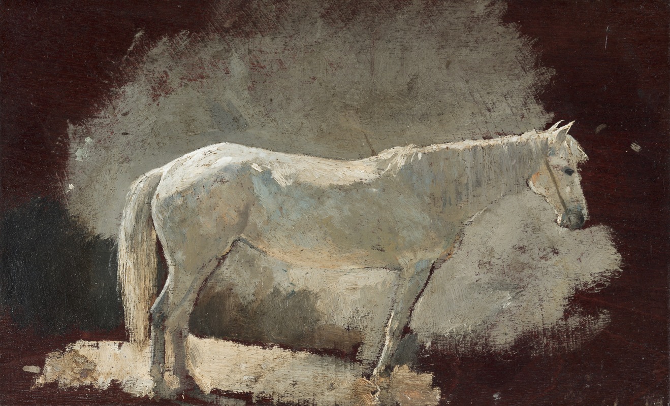 White Mare by Уинслоу Хомер, c. 1868 — digital art print download