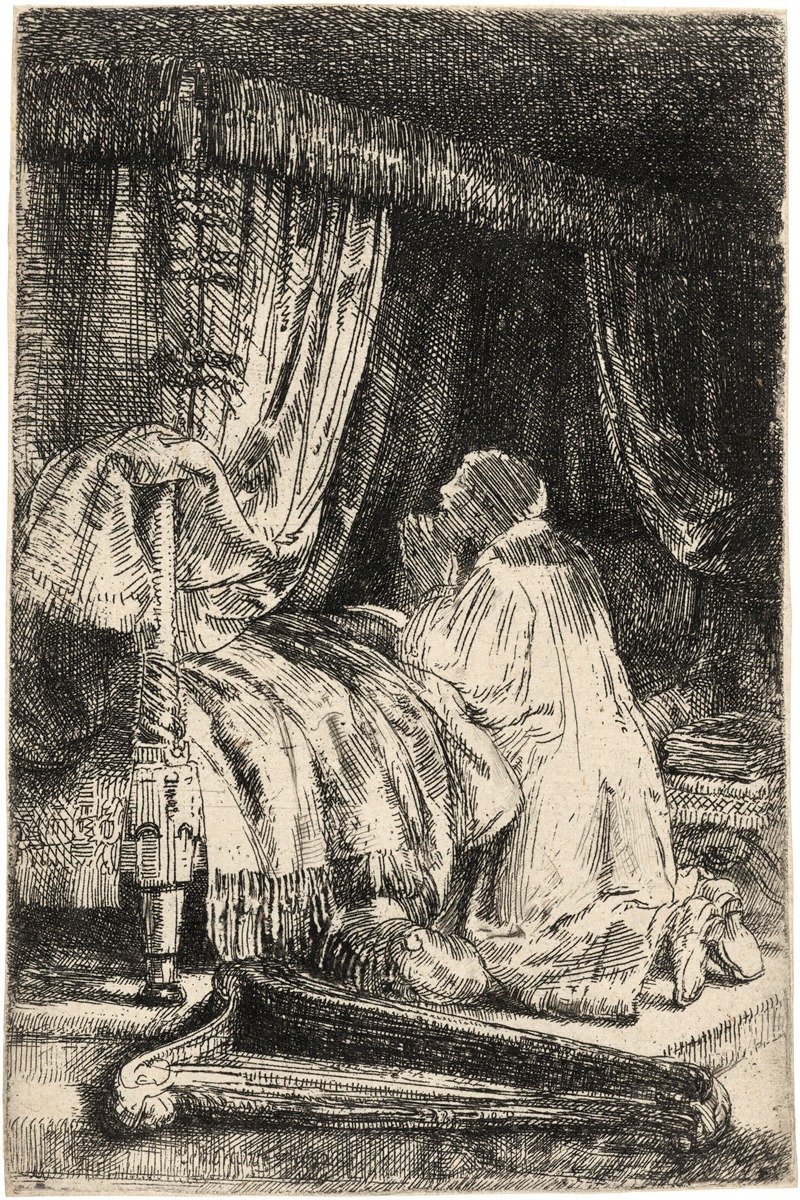 David in Prayer by Рембрандт ван Рейн, 1652 — digital art print download