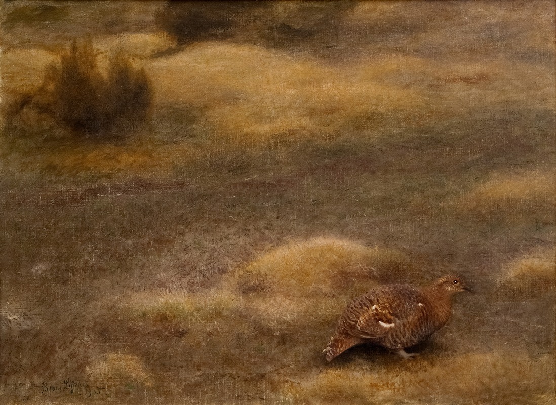 Female Black Grouse by Бруно Лильефорс, 1905 — digital art print download