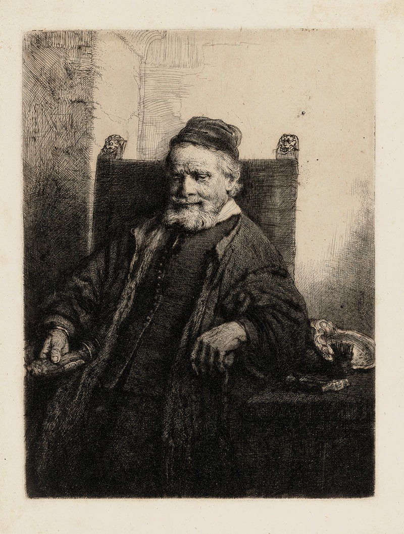 Jan Lutma, Goldsmith by Рембрандт ван Рейн, 1656 — digital art print download