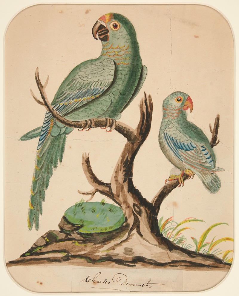 Two Parrots on a Barren Tree by Charles Demuth — digital art print download