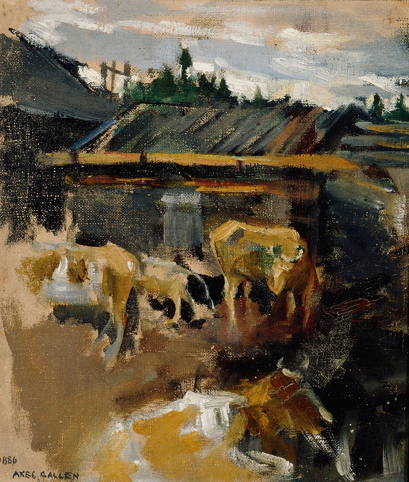 Karjapiha by Аксели Галлен-Каллела, 1886 — digital art print download