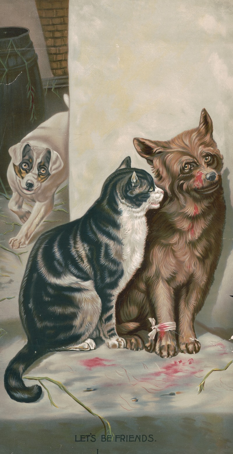 Let's be friends by Аноним, 1891 — digital art print download