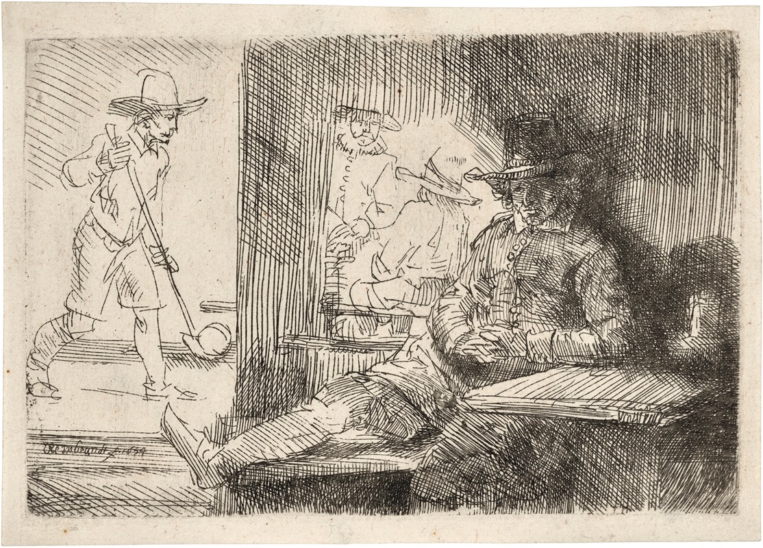 The Ringball Player (‘Het Klosbaantje’) by Рембрандт ван Рейн, 1654 — digital art print download