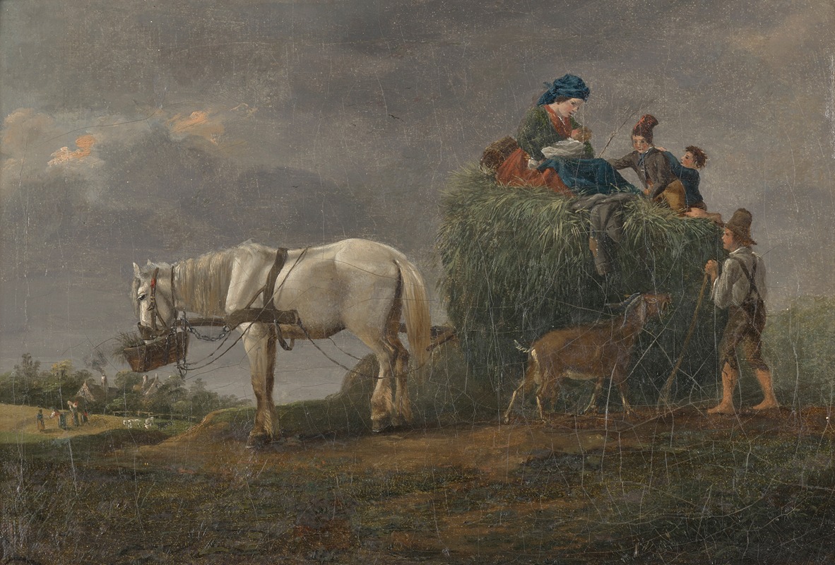 Der Heuwagen by Friedrich August Matthias Gauermann, 1824 — digital art print download