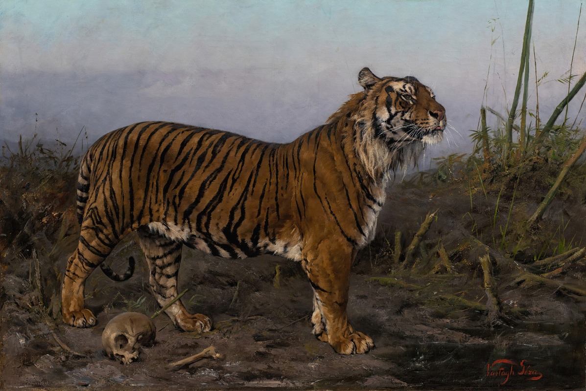 Royal Tiger by Геза Вастаг — digital art print download
