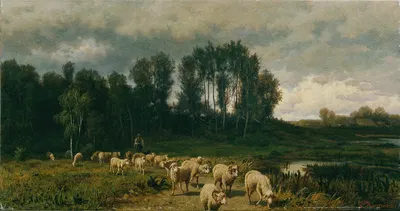 Vor dem Gewitter by Густав Ранцони, 1871 — digital art print download