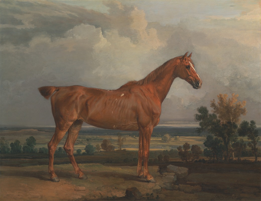 Hunter in a landscape by James Ward, 1810 — digital art print download
