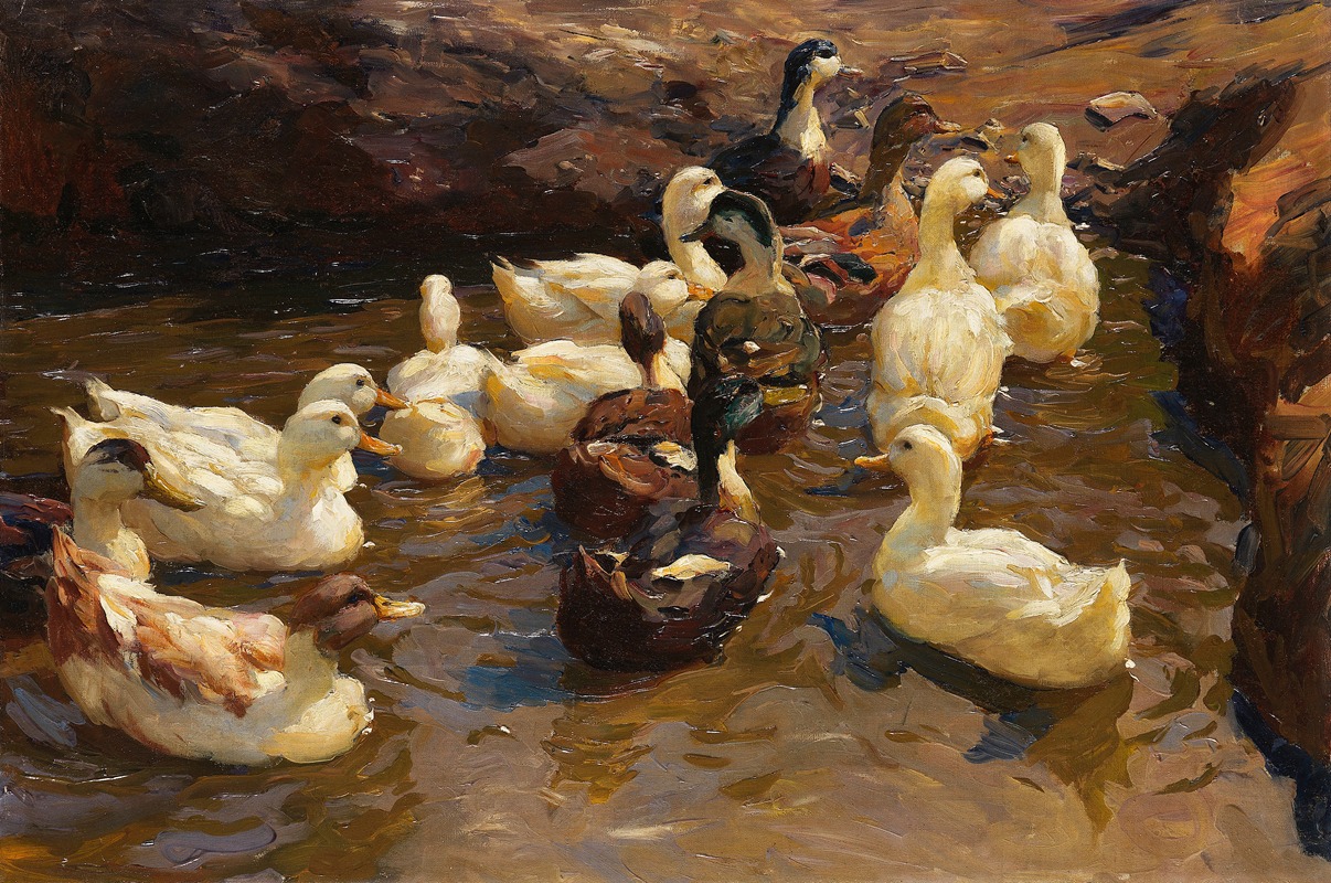 Dem Ufer zu by Александр Кёстер, 1900 — digital art print download