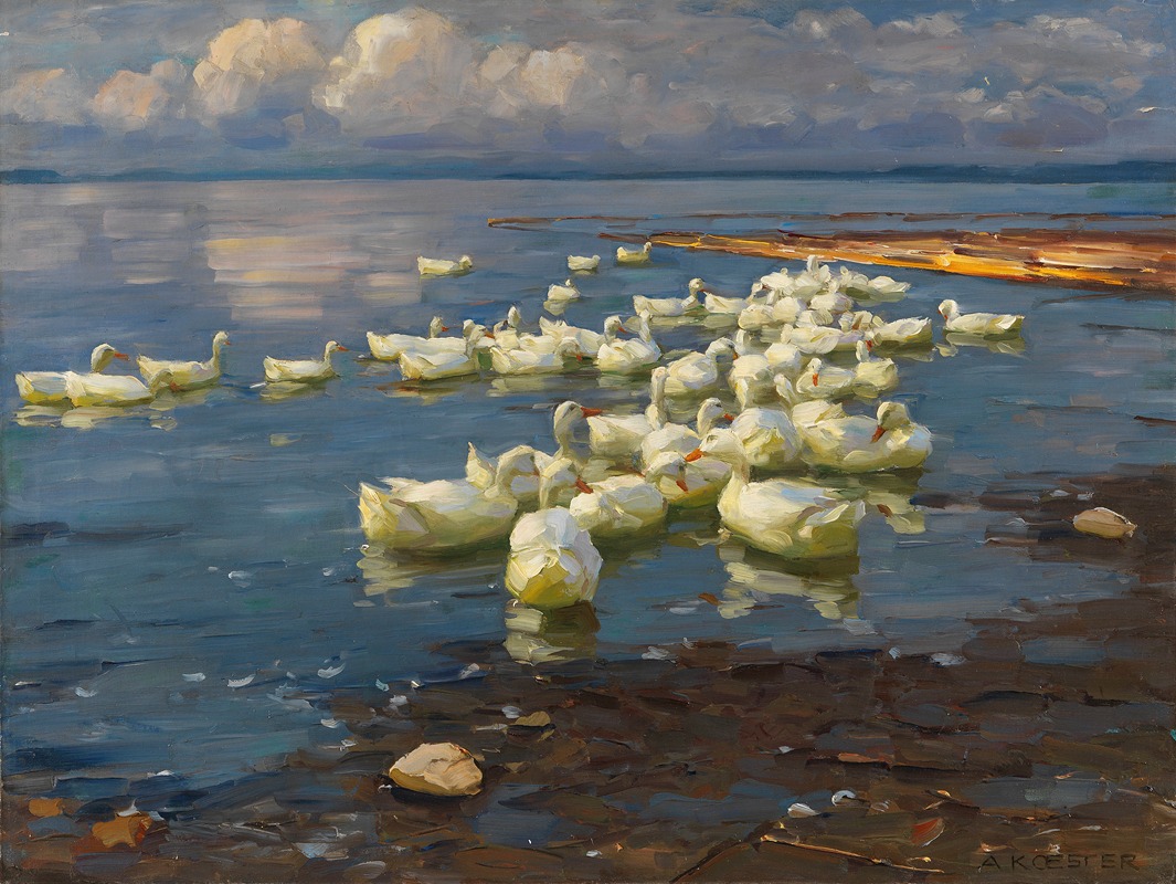 Enten im See by Александр Кёстер, 1909-1913 — digital art print download