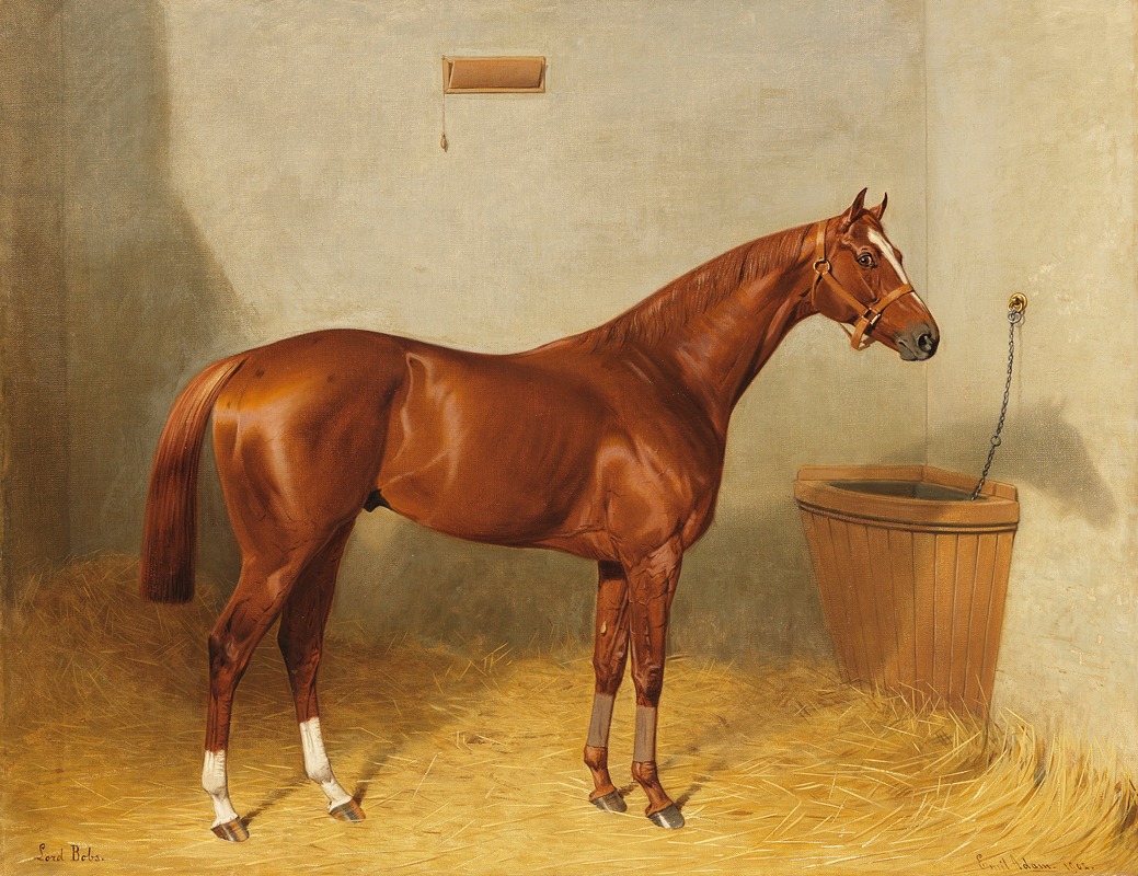 Lord Bobs im Stall by Emil Adam, 1902 — digital art print download