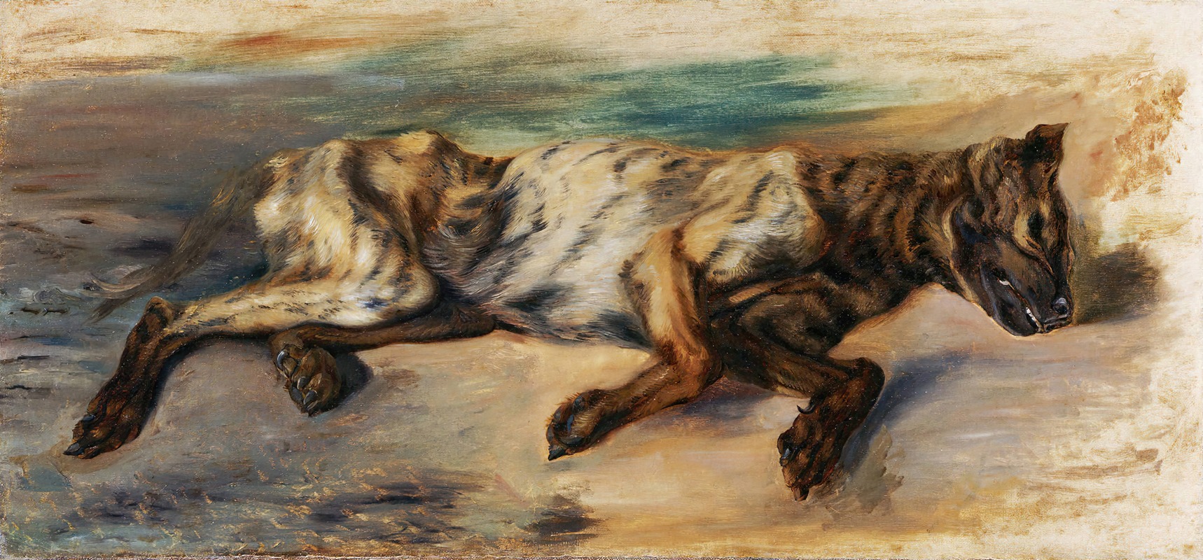 Etude d'apres un chien mort — Эжен Делакруа