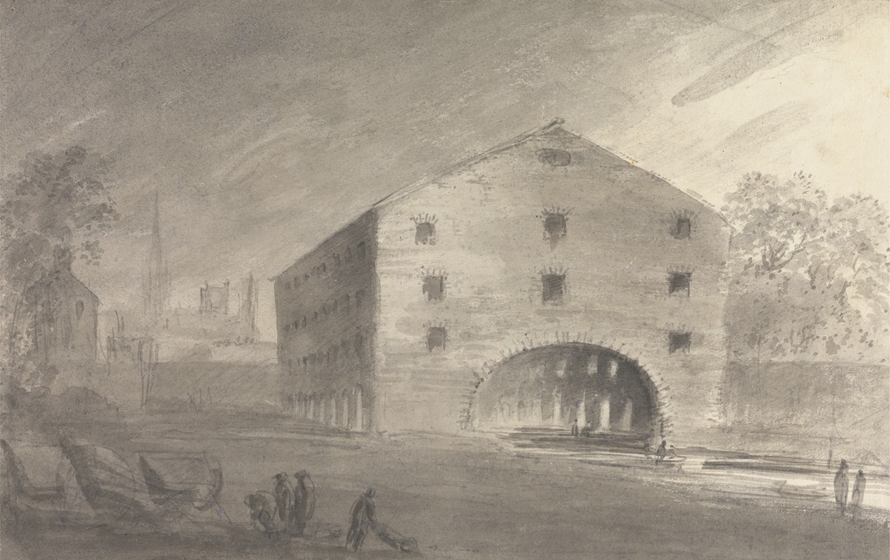 The Coal Wharf, Oxford by Преподобный Уильям Генри Барнард, 1792 — digital art print download