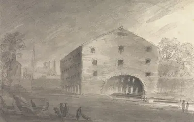 The Coal Wharf, Oxford by Преподобный Уильям Генри Барнард, 1792 — digital art print download
