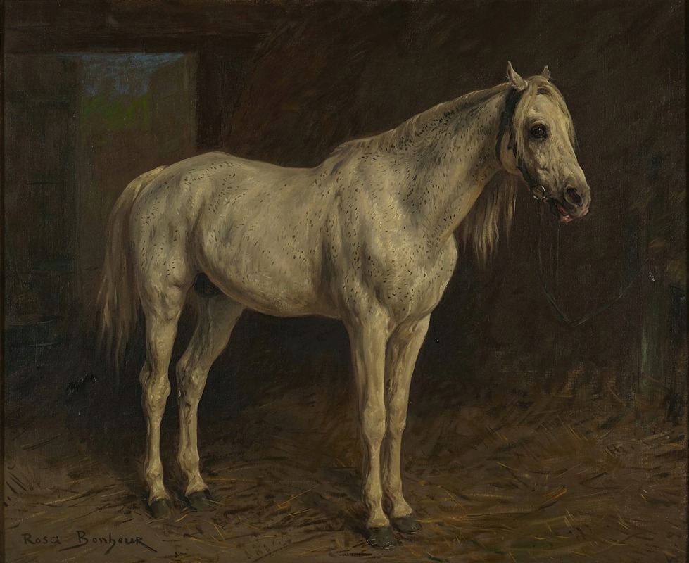 White Horse by Rosa Bonheur — digital art print download