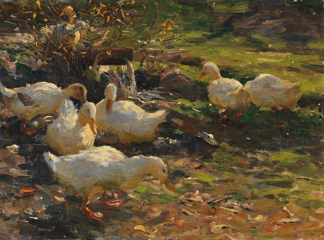 Enten am Brünnele by Александр Кёстер — digital art print download