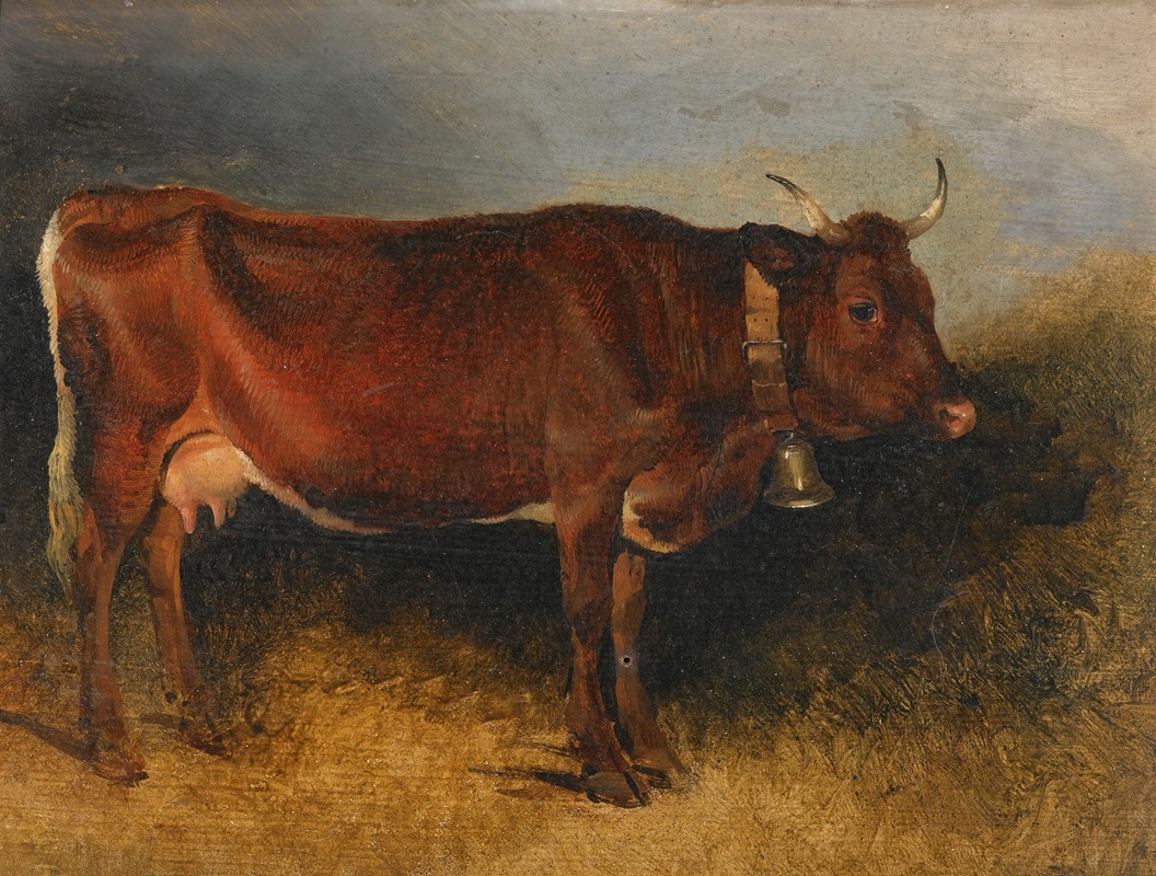 A Prize Cow by Фридрих Август Маттиас Гаурманн — digital art print download