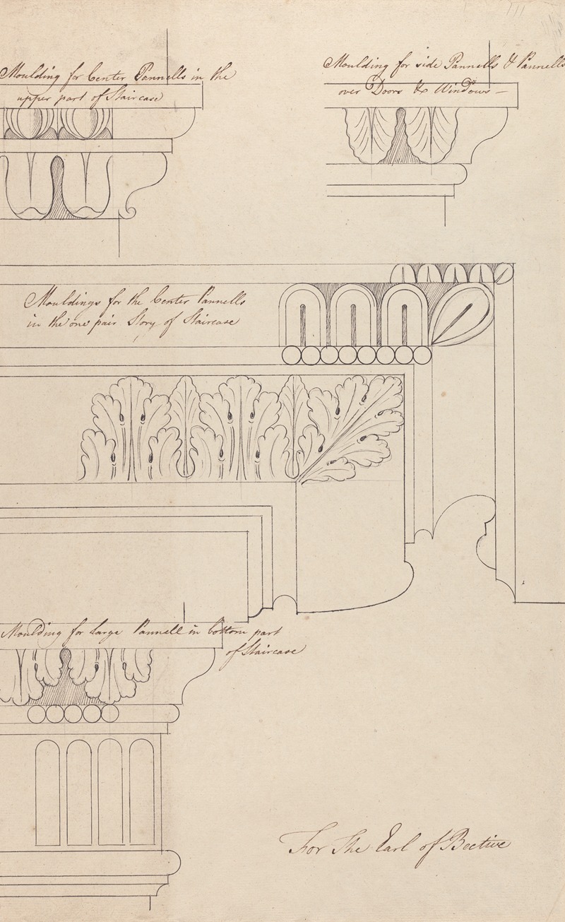 Headfort House: Staircase Moldings — Robert Adam