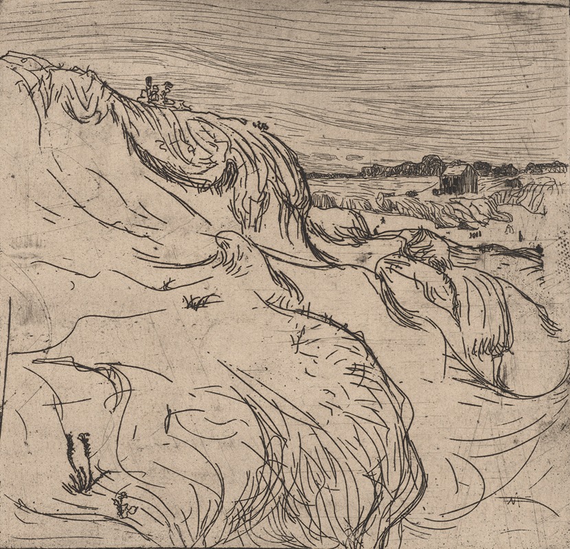 Dune et maison au Pouldu by Родерик О'Конор, 1893 — digital art print download