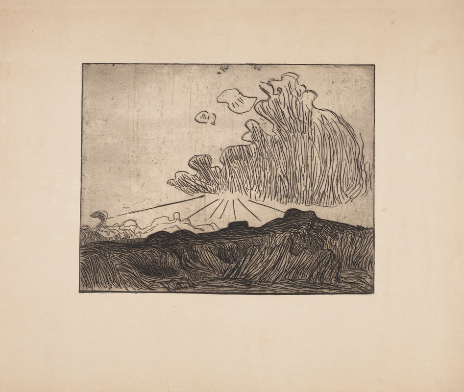 Effet du soleil dans un nuage by Родерик О'Конор, 1893 — digital art print download