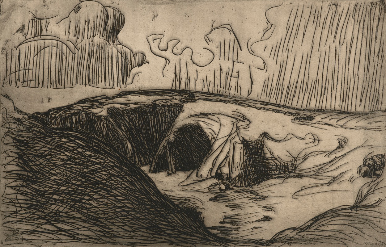 La falaise by Родерик О'Конор, 1893 — digital art print download