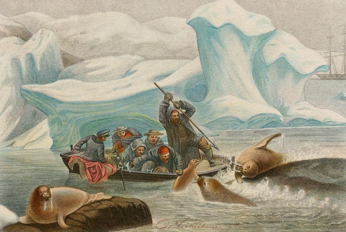 Chasse aux Morses by Alfred Frédol, 1866 — digital art print download
