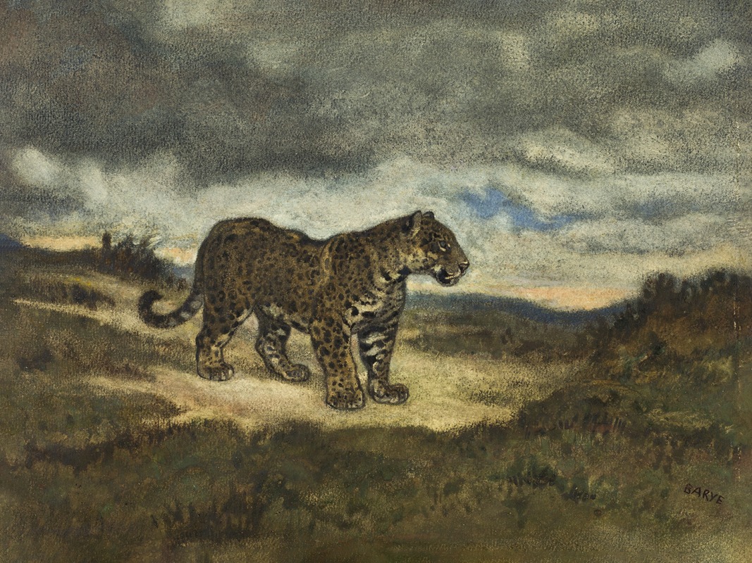 Jaguar Standing by Антуан-Луи Барье — digital art print download