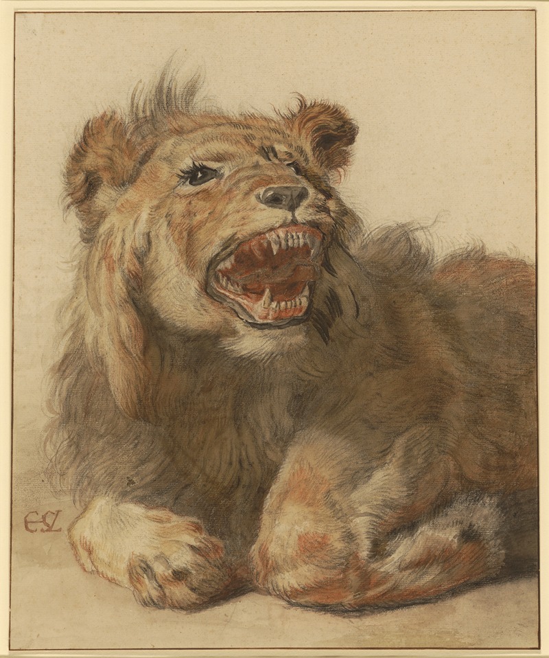 A Lion Snarling by Корнелис Сафтлевен, 1625–1633 — digital art print download