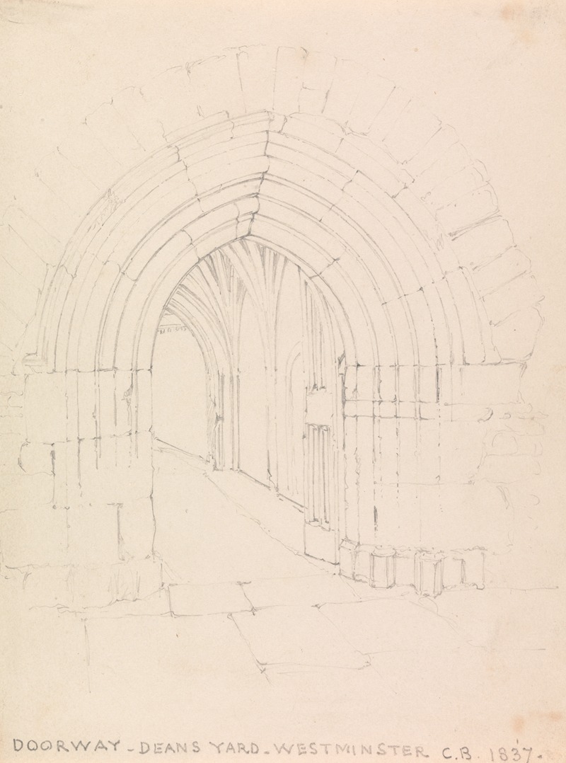 Doorway, Dean's Yard, Westminster by Сэр Чарльз Барри, 1837 — digital art print download