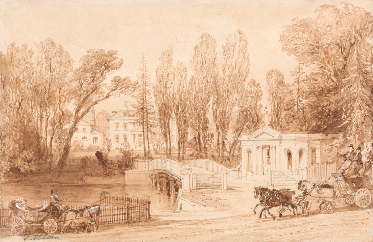 Thorncroft, near Leatherhead by Томас Аллом — digital art print download