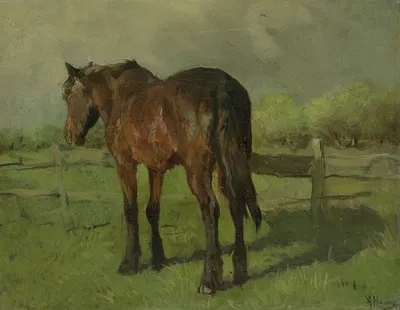 Paard by Антон Мауve, 1860 - 1888 — digital art print download
