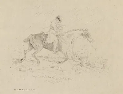 The Cader's Trot by Thomas Bewick, 1823 — digital art print download