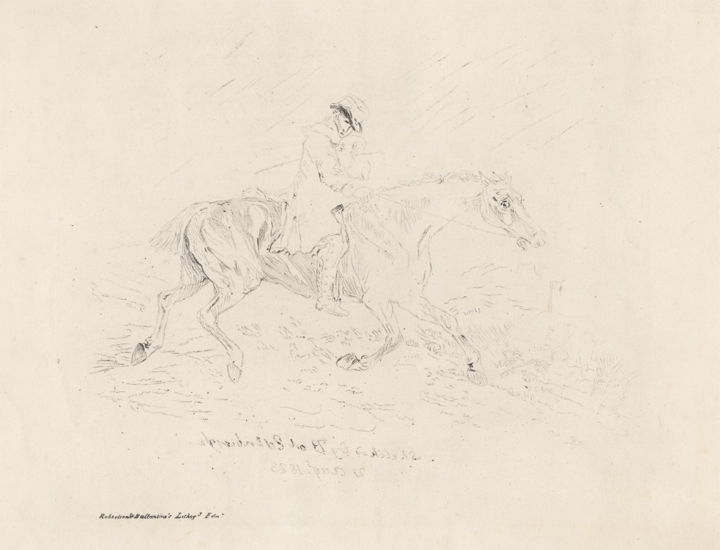 The Cadger's Trot (first State) by Thomas Bewick, 1823 — digital art print download