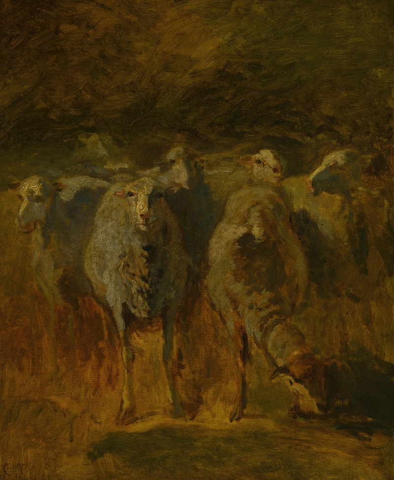 Unfinished Study of Sheep by Констант Труайон, c. 1850 — digital art print download