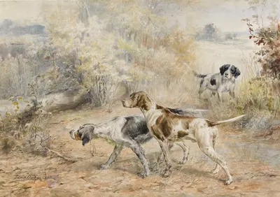 Hunting Dogs by Edmund Henry Osthaus — digital art print download