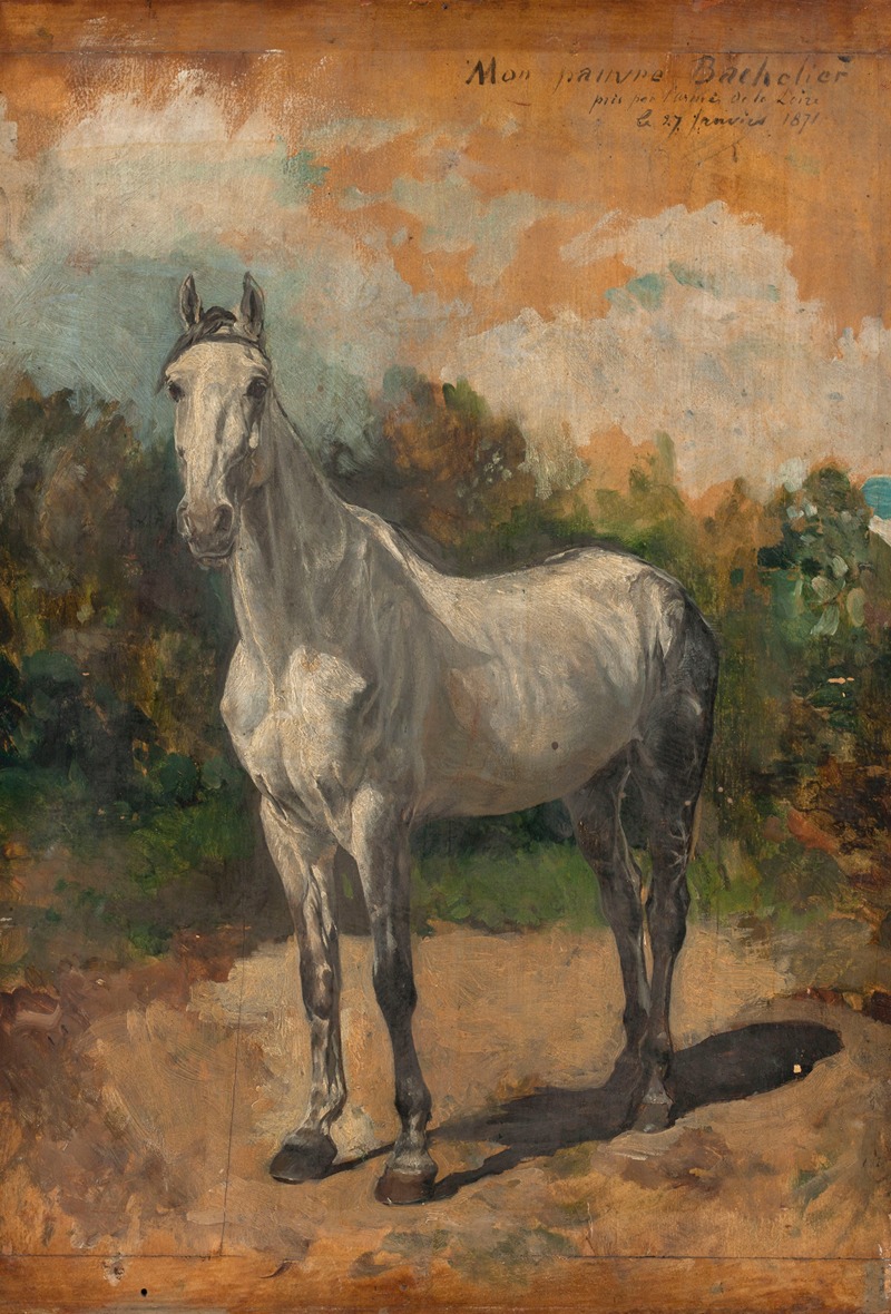 Bachelier, cheval de l'artiste by Эрнест Мейссонье, 1871 — digital art print download