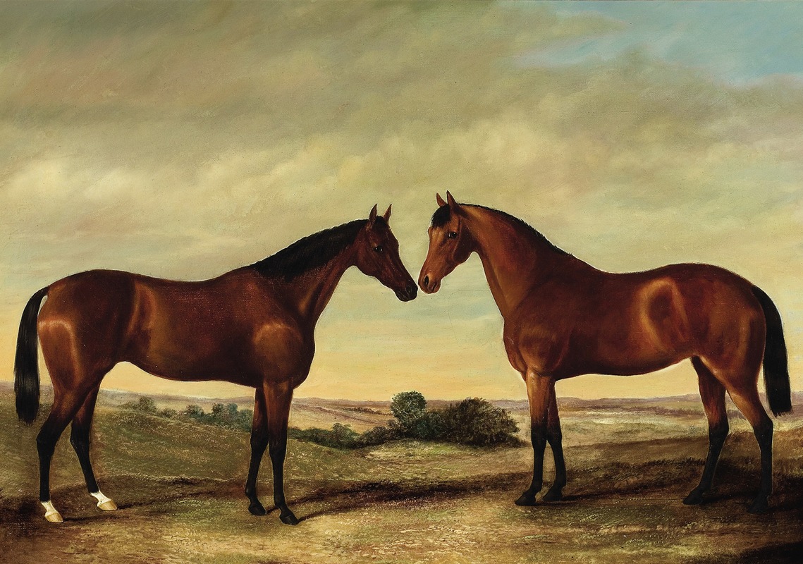 Pair of Horses by Джеймс Кларк — digital art print download