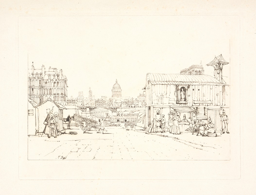 Quayside, Notre Dame in Distance — Thomas Shotter Boys