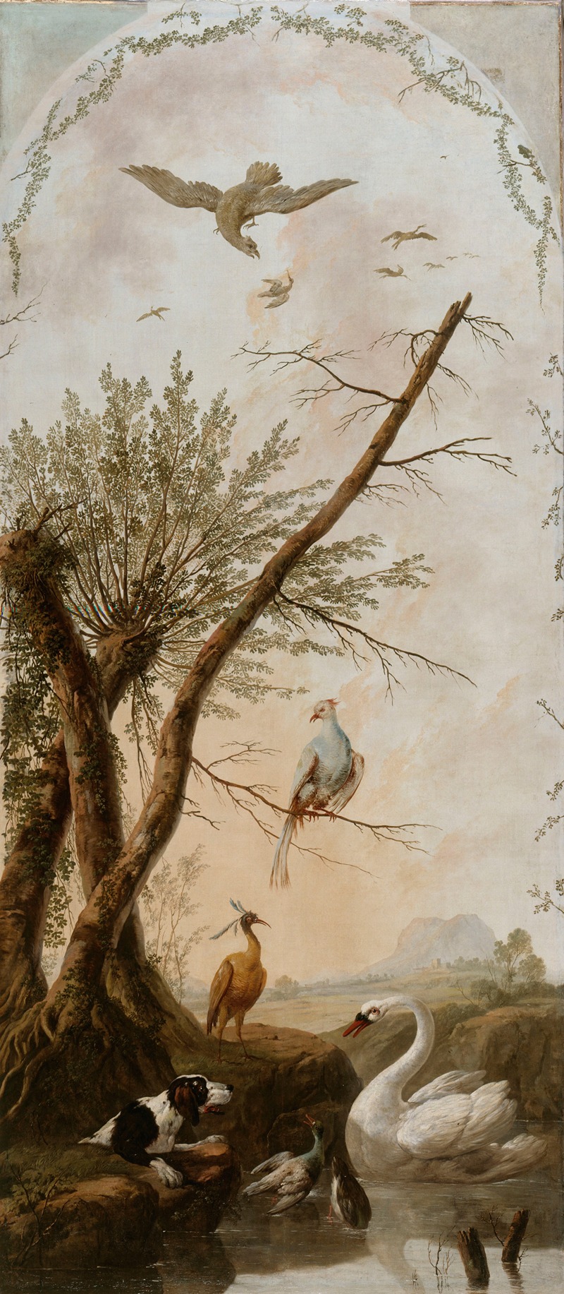 Panneau décoratif à sujets d'animaux by Жан-Батист Пилеман, 1765-1767 — digital art print download