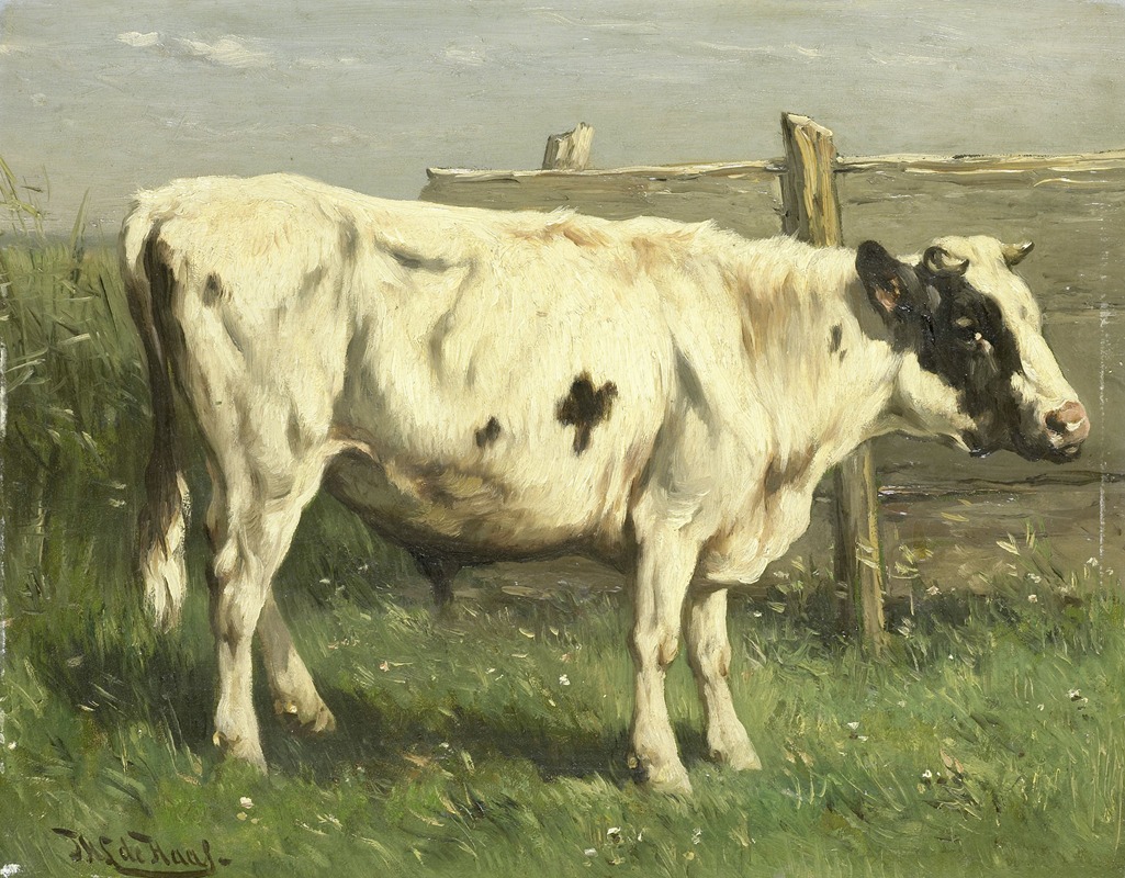 Young Bull by Johannes Hubertus Leonardus de Haas, 1870 - 1892 — digital art print download