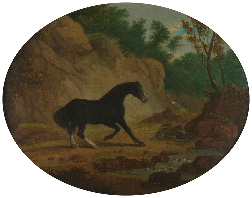 A Horse Frightened by a Snake — Sawrey Gilpin