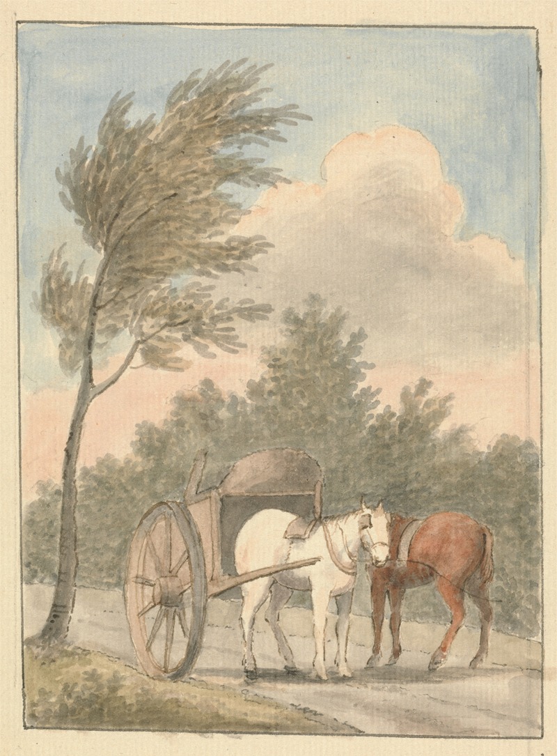 Horse Cart by Эдвард Фрэнсис Берни — digital art print download