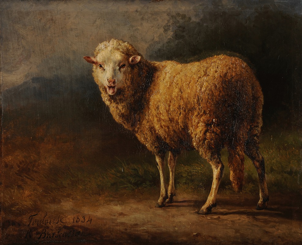 Mouton bêlant by Jacques-Raymond Brascassat, 1834 — digital art print download