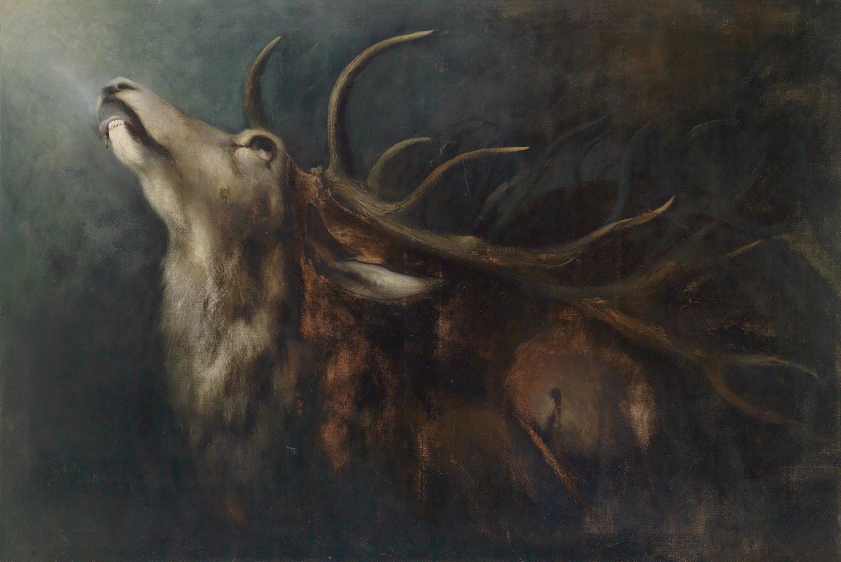 Sterbender Hirsch by Karl Wilhelm Diefenbach — digital art print download