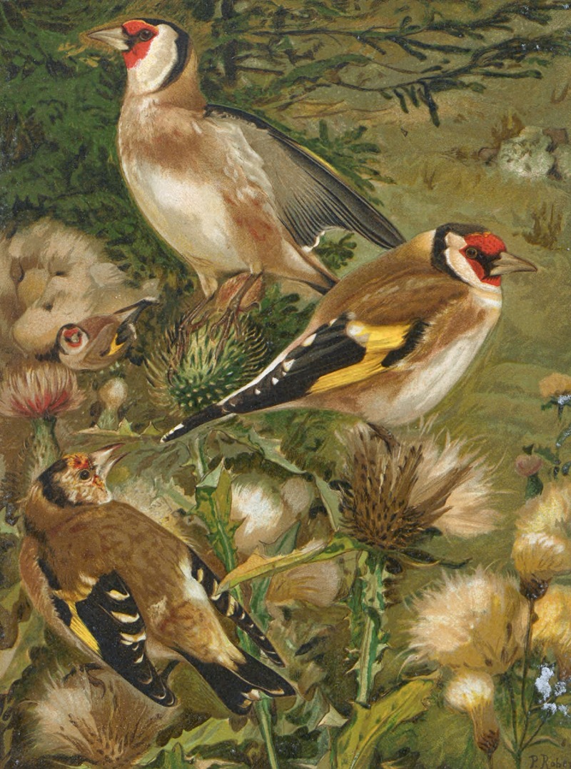 Chardonneret by Léo-Paul Robert, 1880 — digital art print download