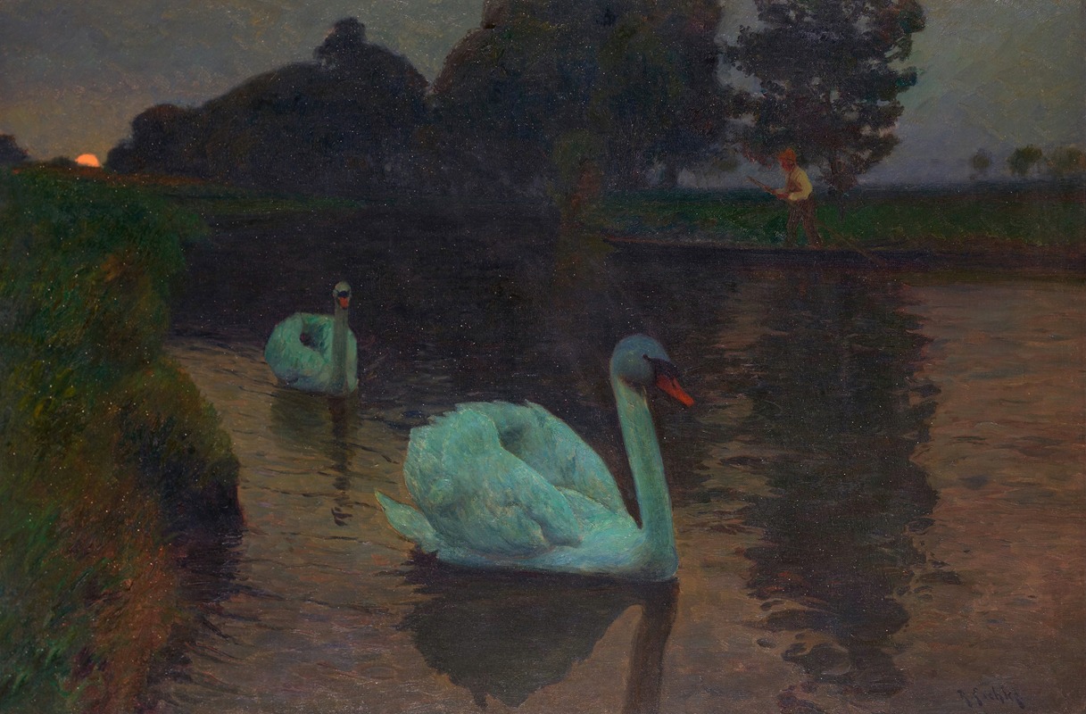 Late homecoming by Ричард Эшке, 1905 — digital art print download