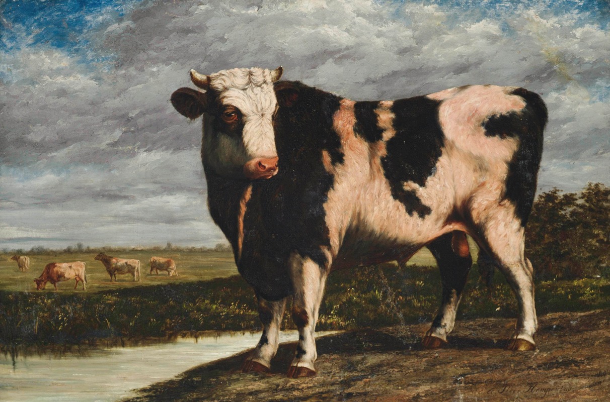 A prize bull by A. Sicco Hempenius — digital art print download