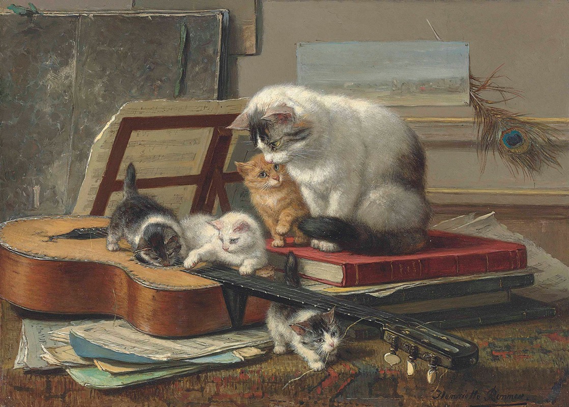 The music lesson by Анриэтта Роннер-Книп — digital art print download