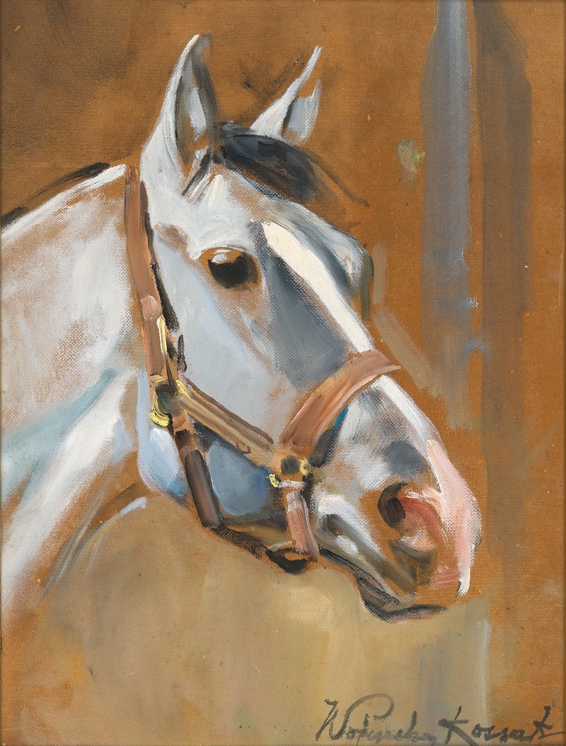 A Horse’s Head in Profile by Войцех Коссак, 1927 — digital art print download
